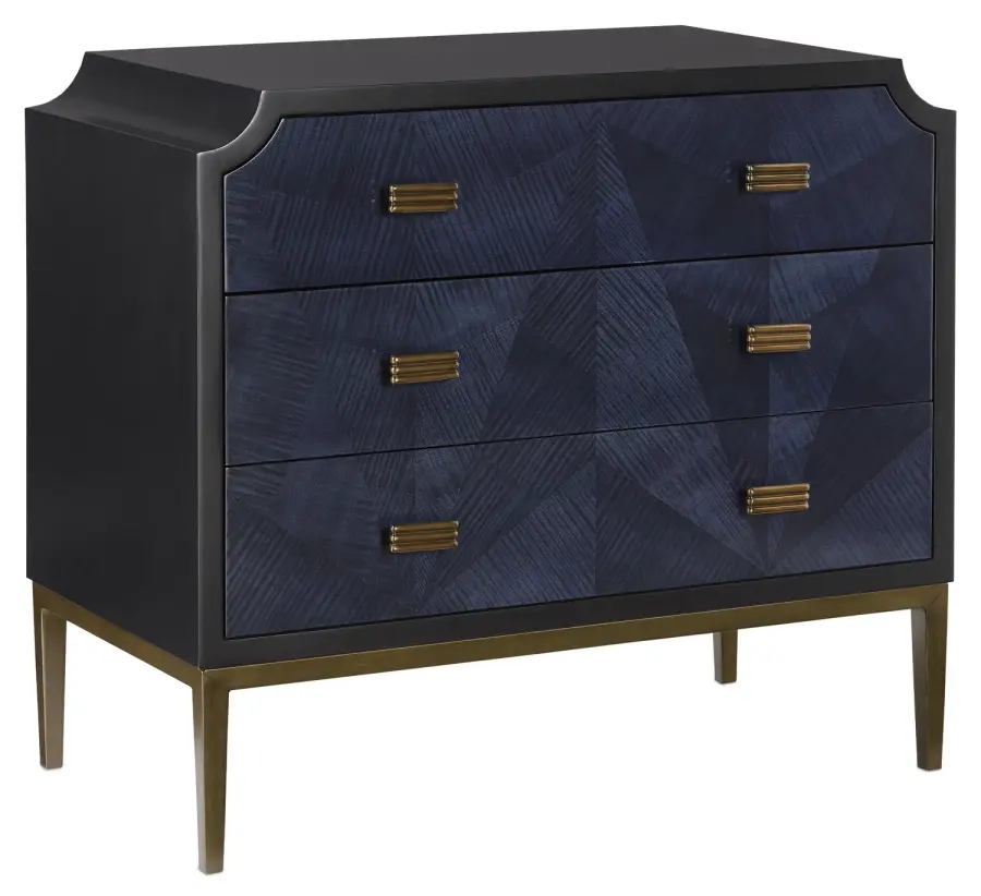 Kallista Chest in Dark Sapphire & Caviar Black