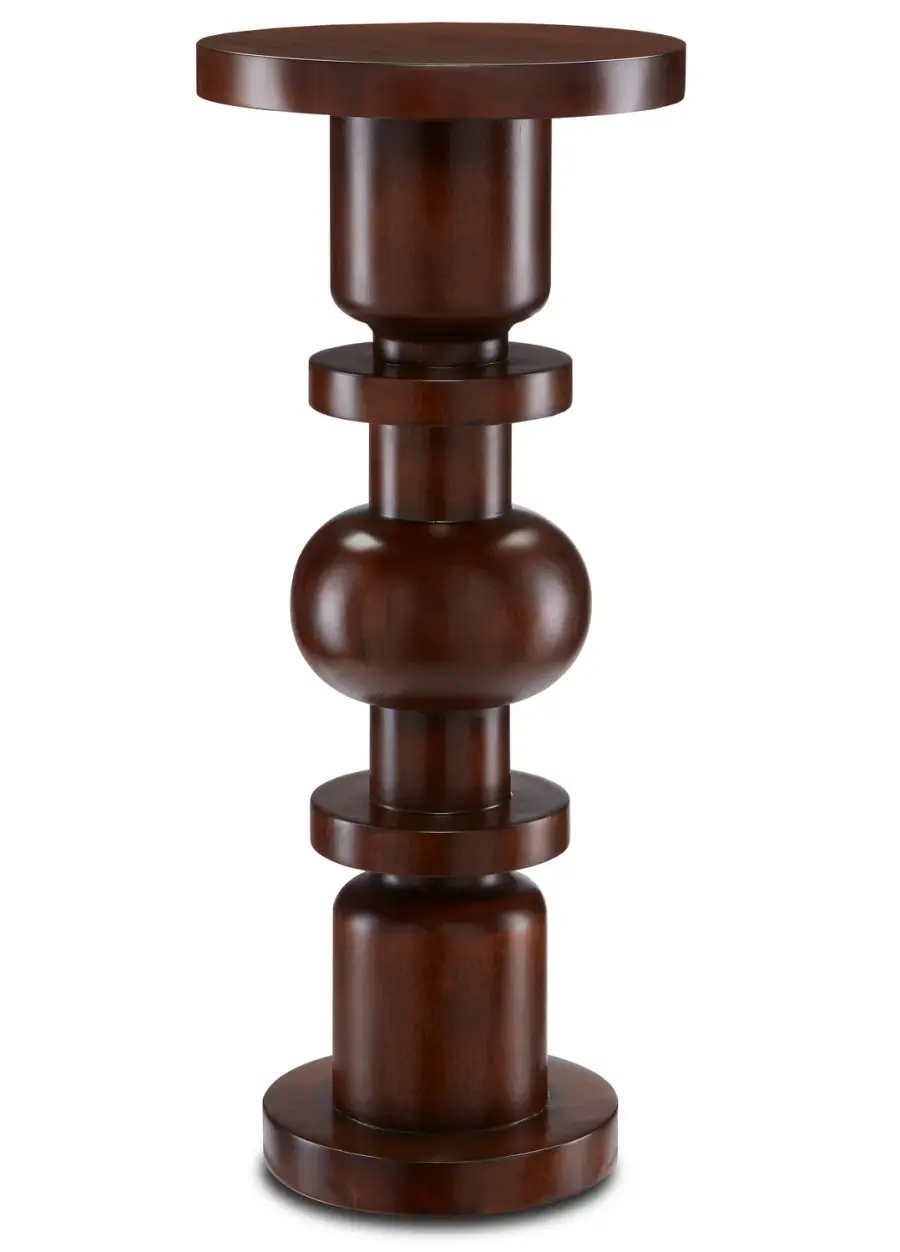 Sasha Drinks Table in Dark Walnut