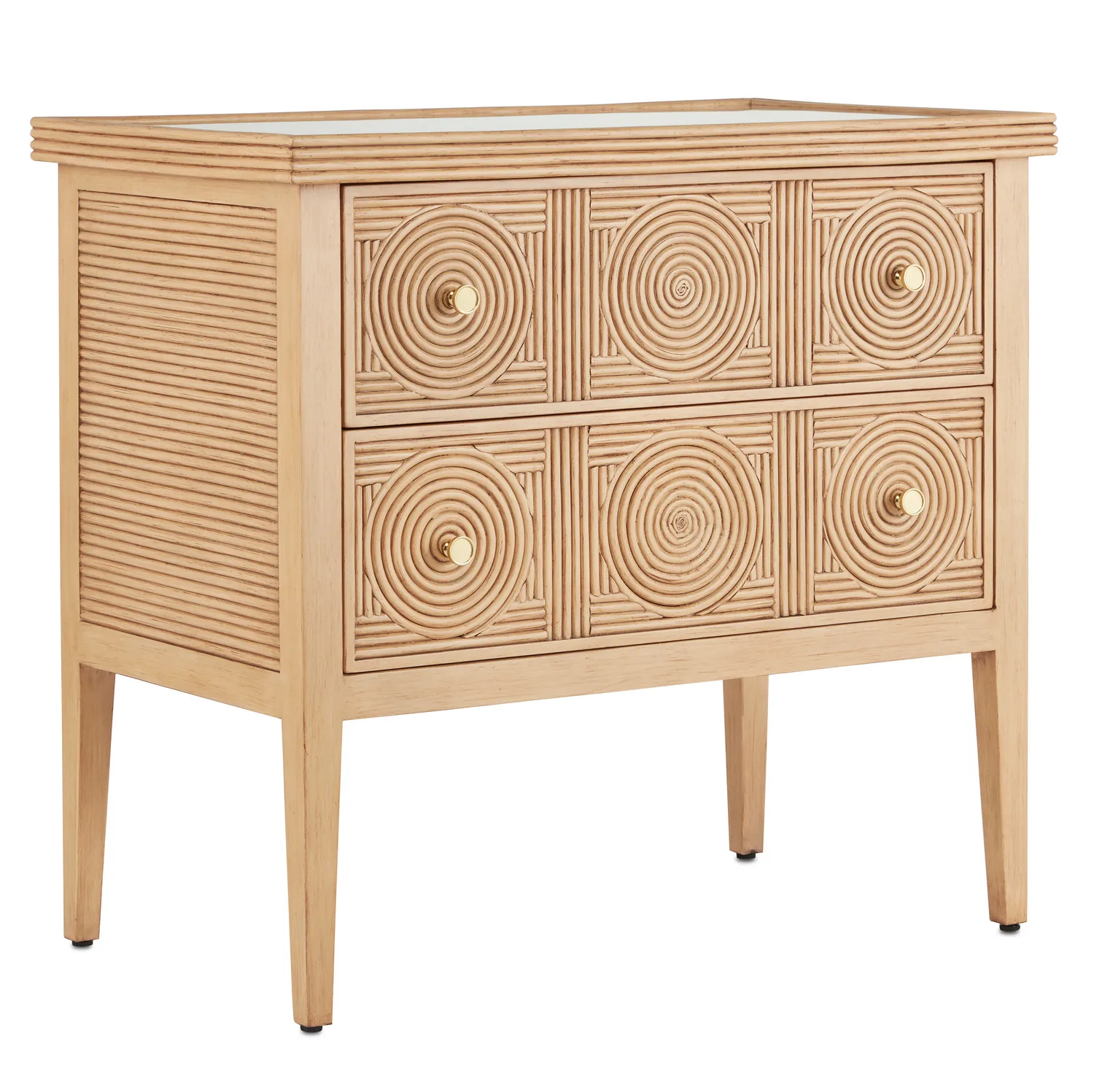 Santos Sea Sand Chest with Brass Accents