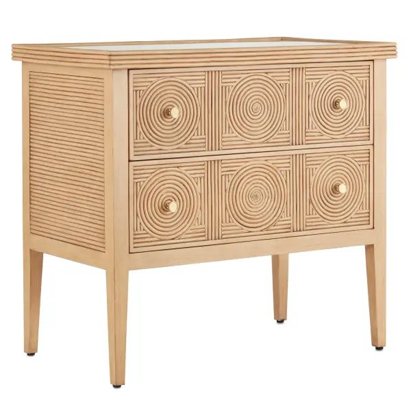 Santos Sea Sand Chest with Brass Accents