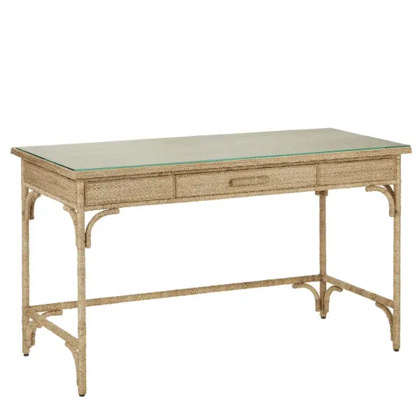Olisa Rope Desk in Natural Brown