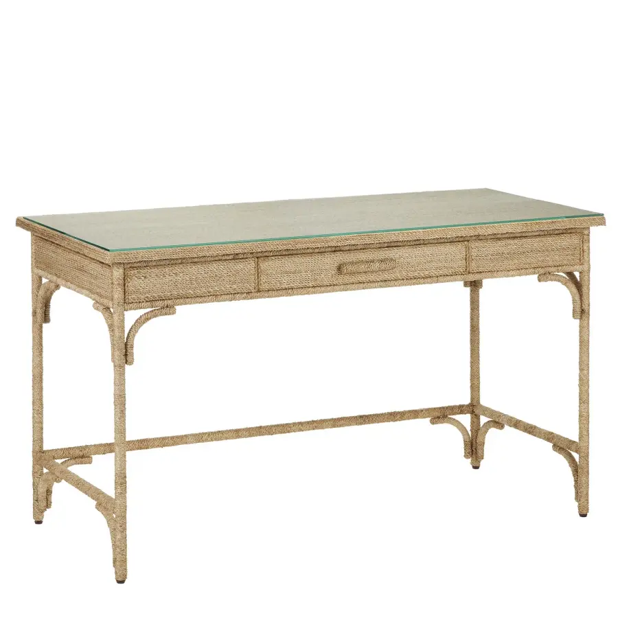 Olisa Rope Desk in Natural Brown
