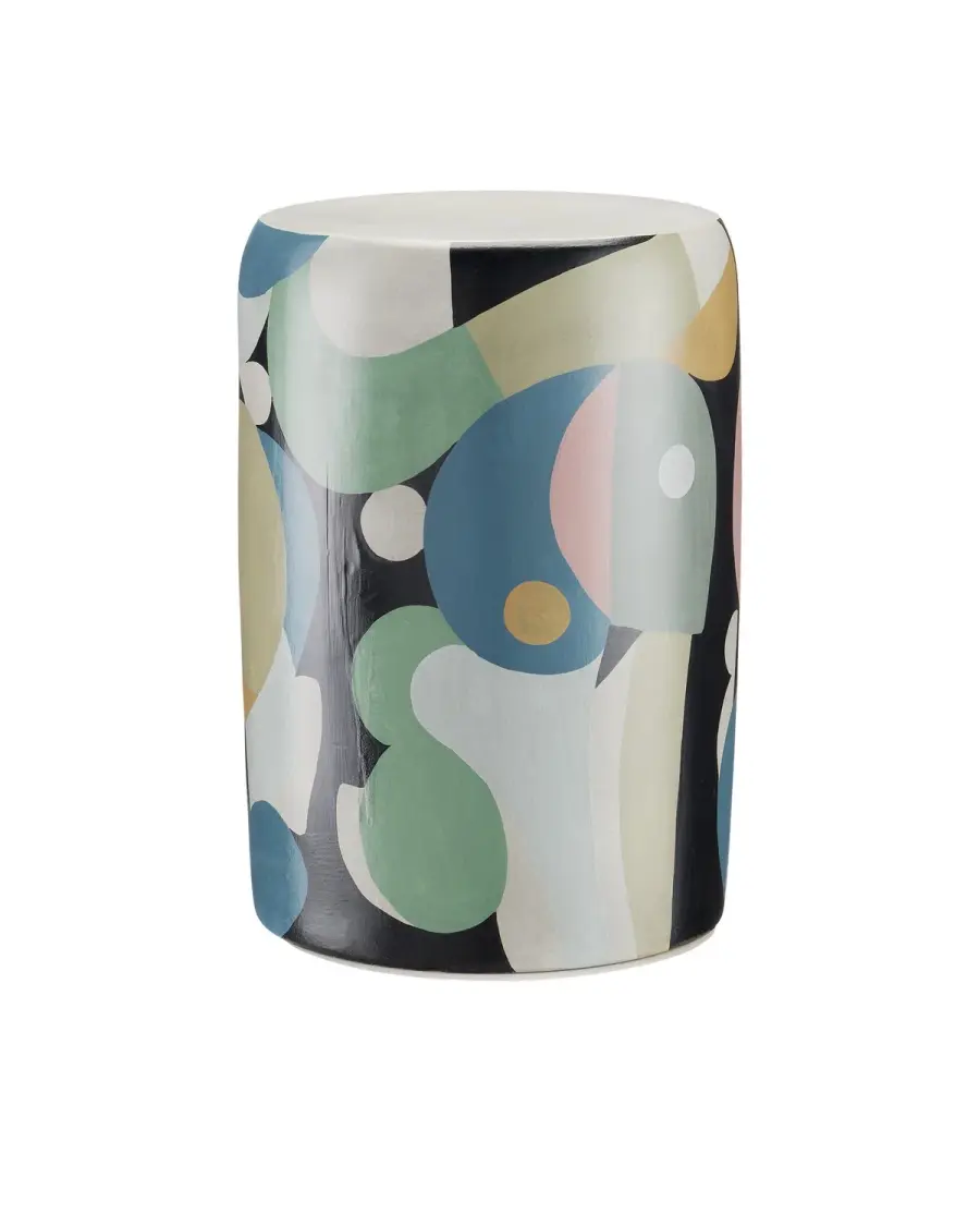 So Nouveau Multicolor Terracotta Accent Table