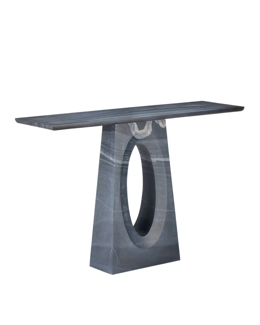 Demi Natural Marble Console Table