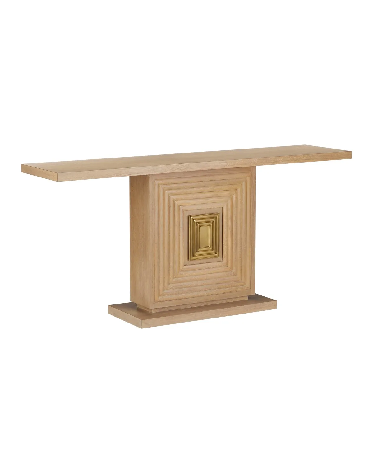 Morombe Console Table in Washed Oak