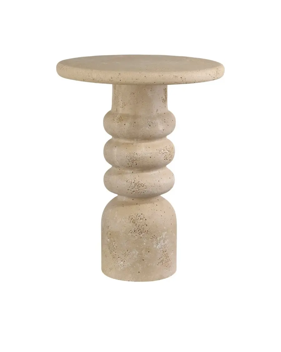 Rocco Accent Table in Beige