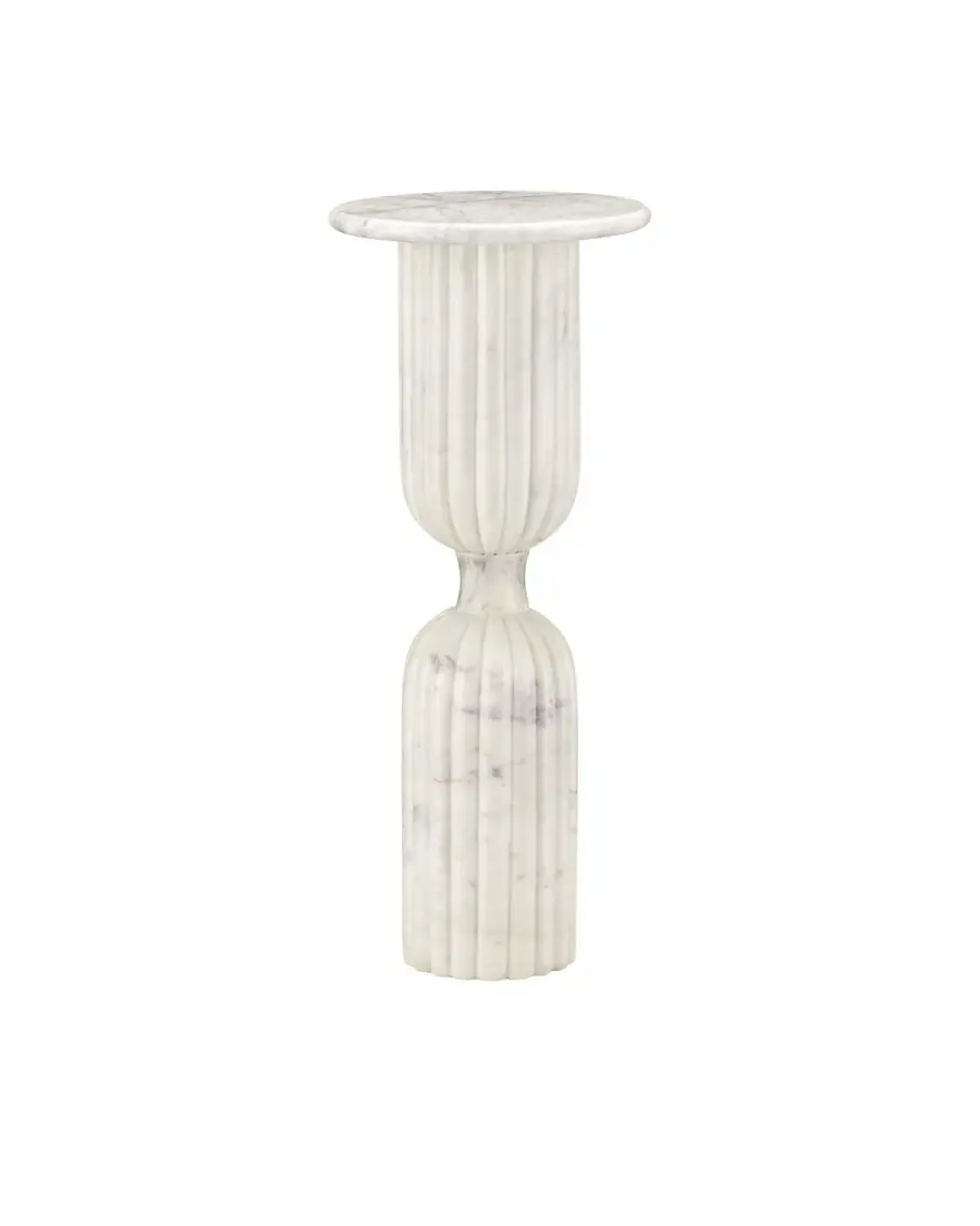 Passementerie Drinks Table in Natural White