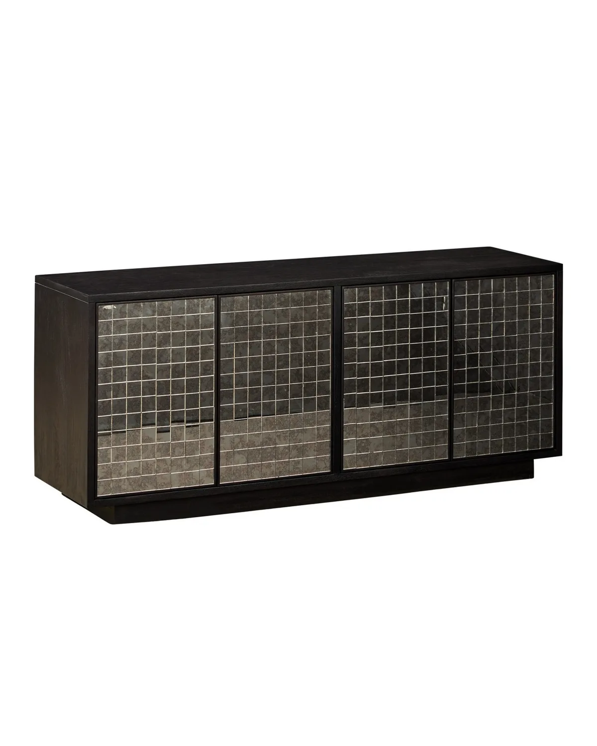 Mosaico Credenza in Ebony/Antique Mirror