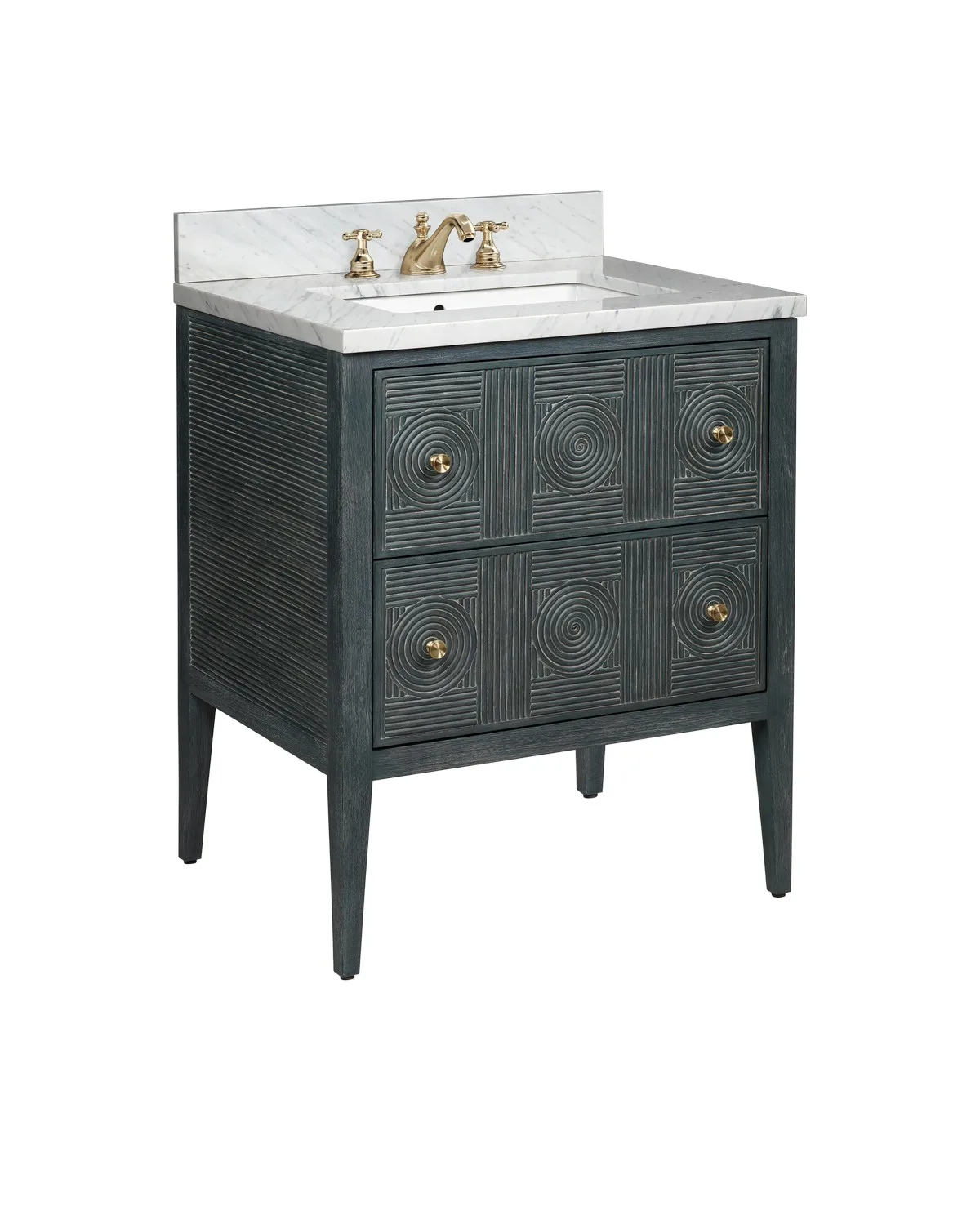 Santos 28" Vanity with Sink in Vintage Navy