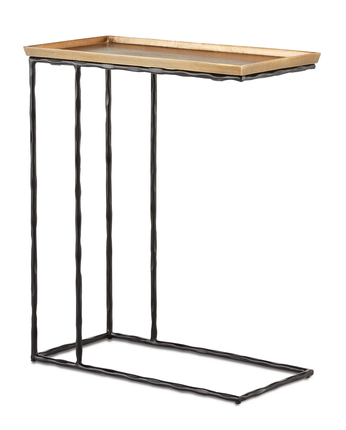 Boyles C Table in Antique Brass and Black