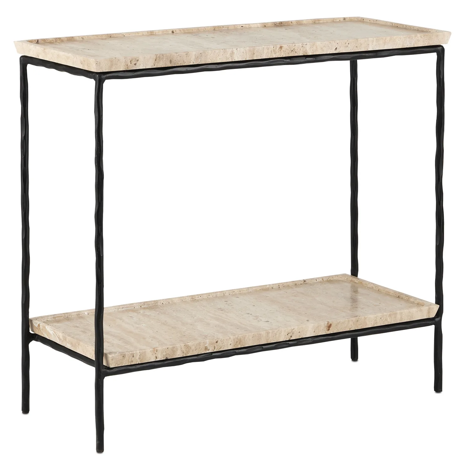 Boyles Travertine Side Table