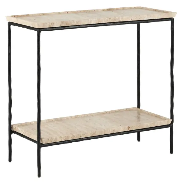 Boyles Travertine Side Table