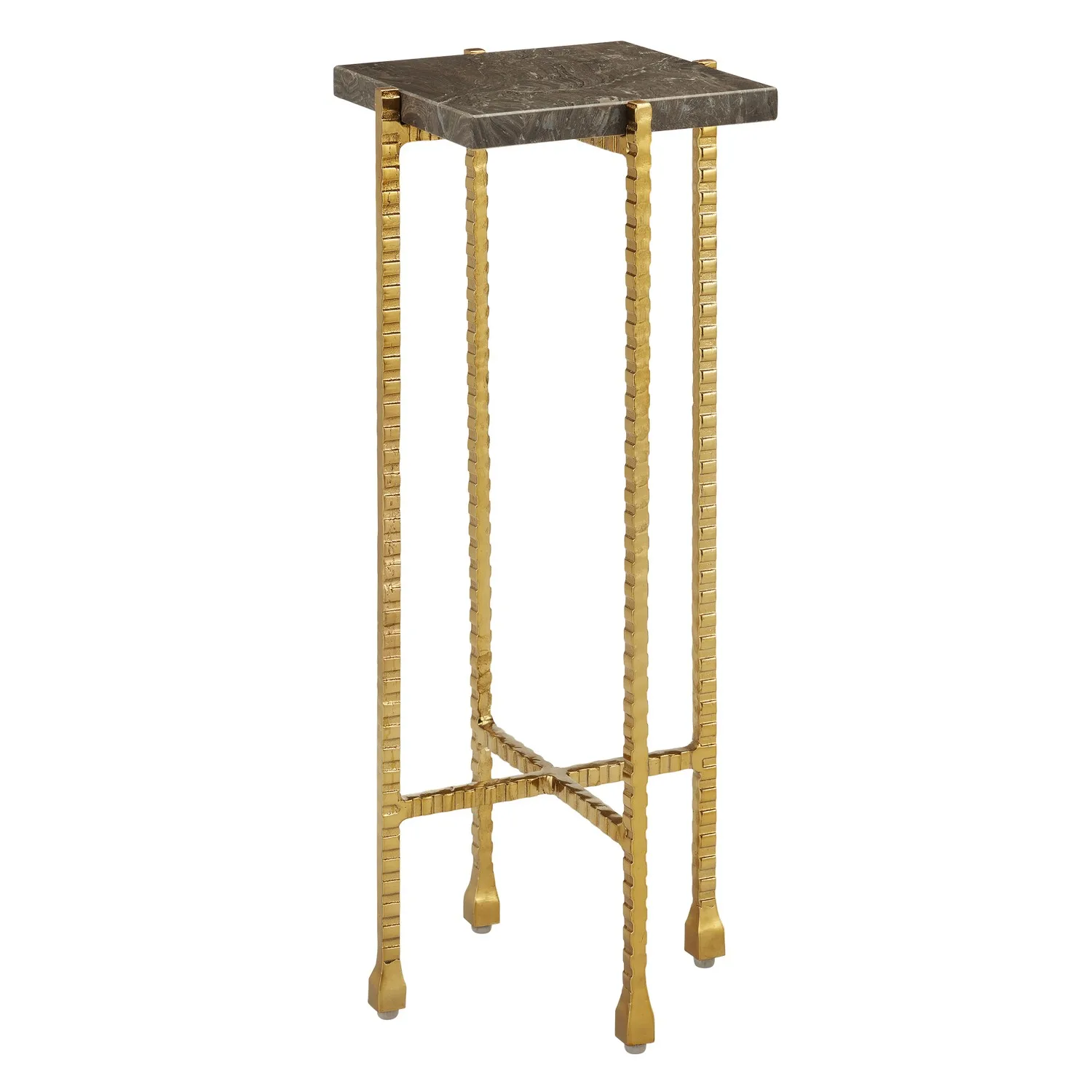 Flying Drinks Table in Natural/Gold