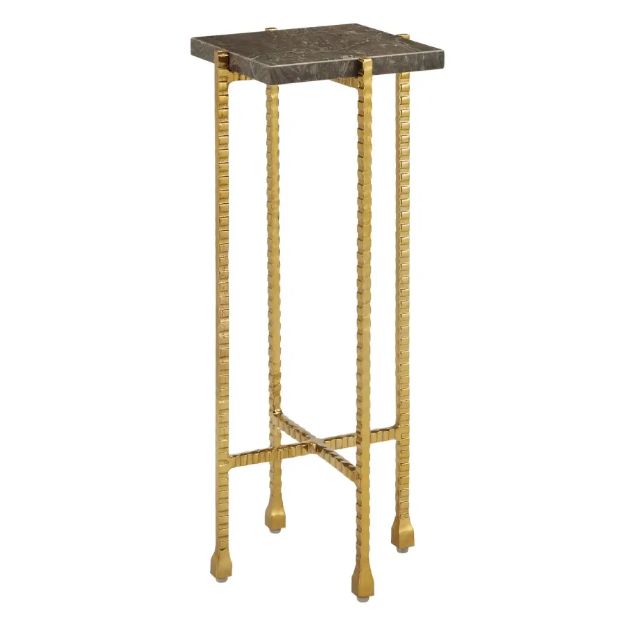 Flying Drinks Table in Natural/Gold