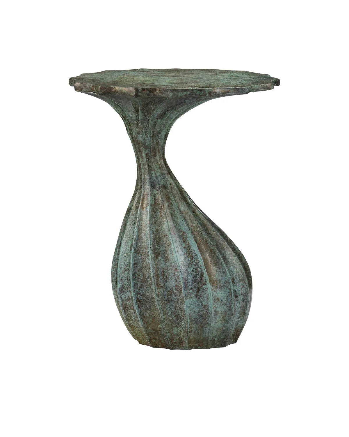 Tunis Accent Table in Verdigris