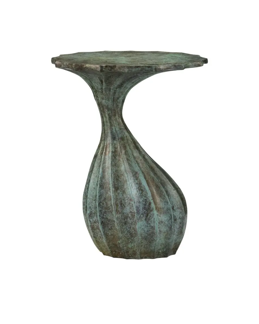 Tunis Accent Table in Verdigris