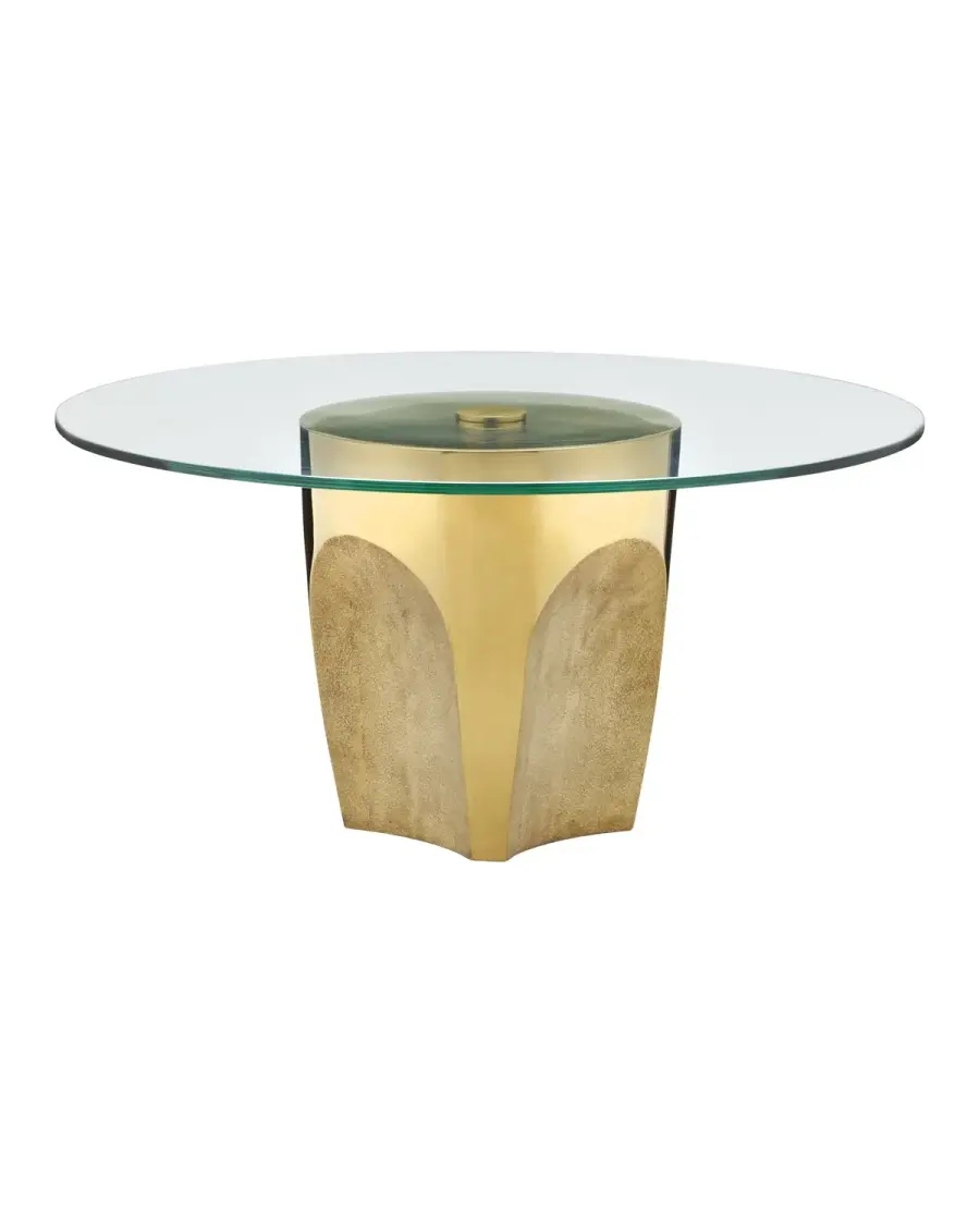 Lemy Cocktail Table in Polished Brass