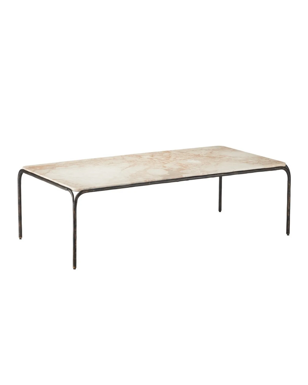 Crema Cocktail Table in Natural/Bronze