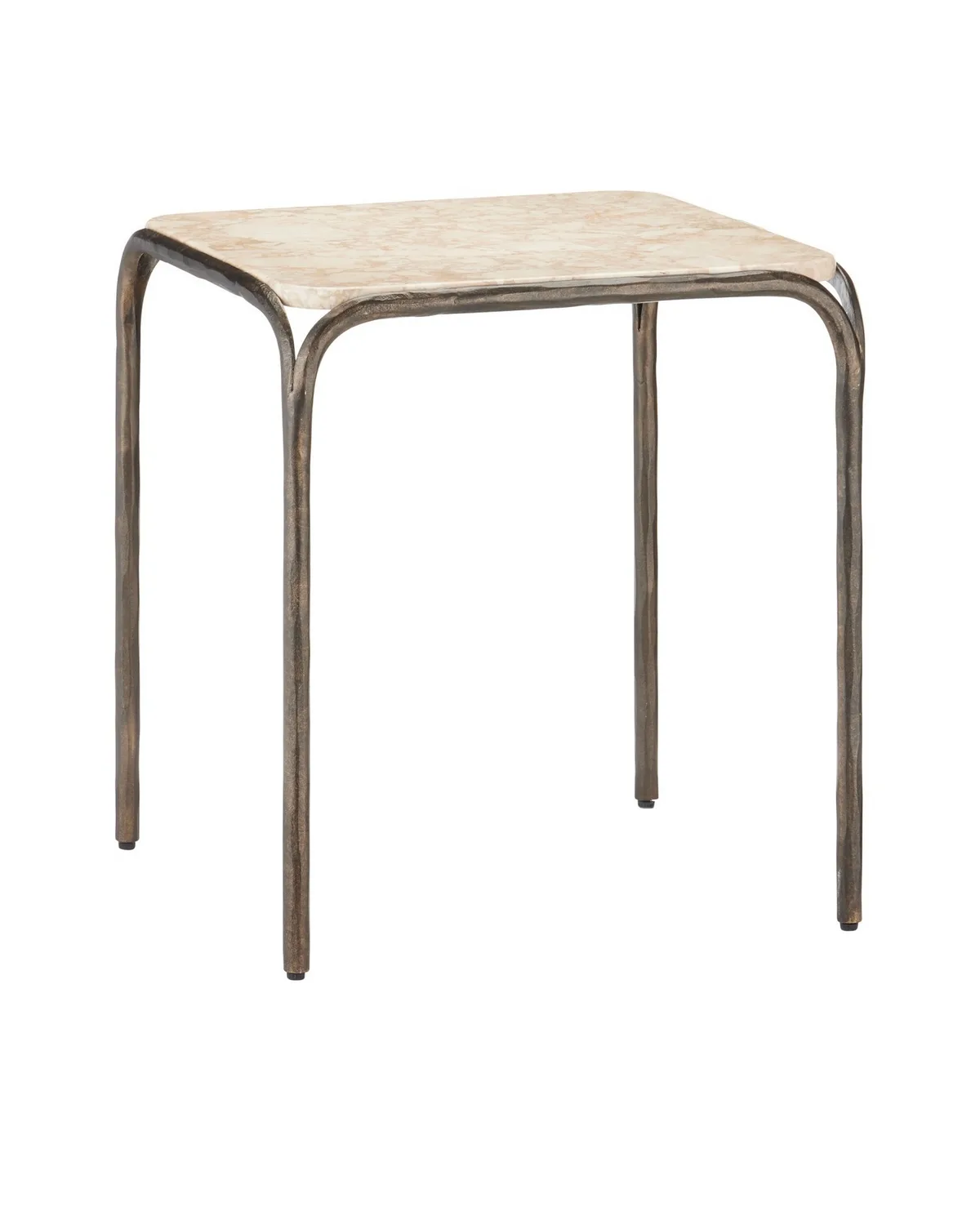 Crema Side Table in Natural/Bronze