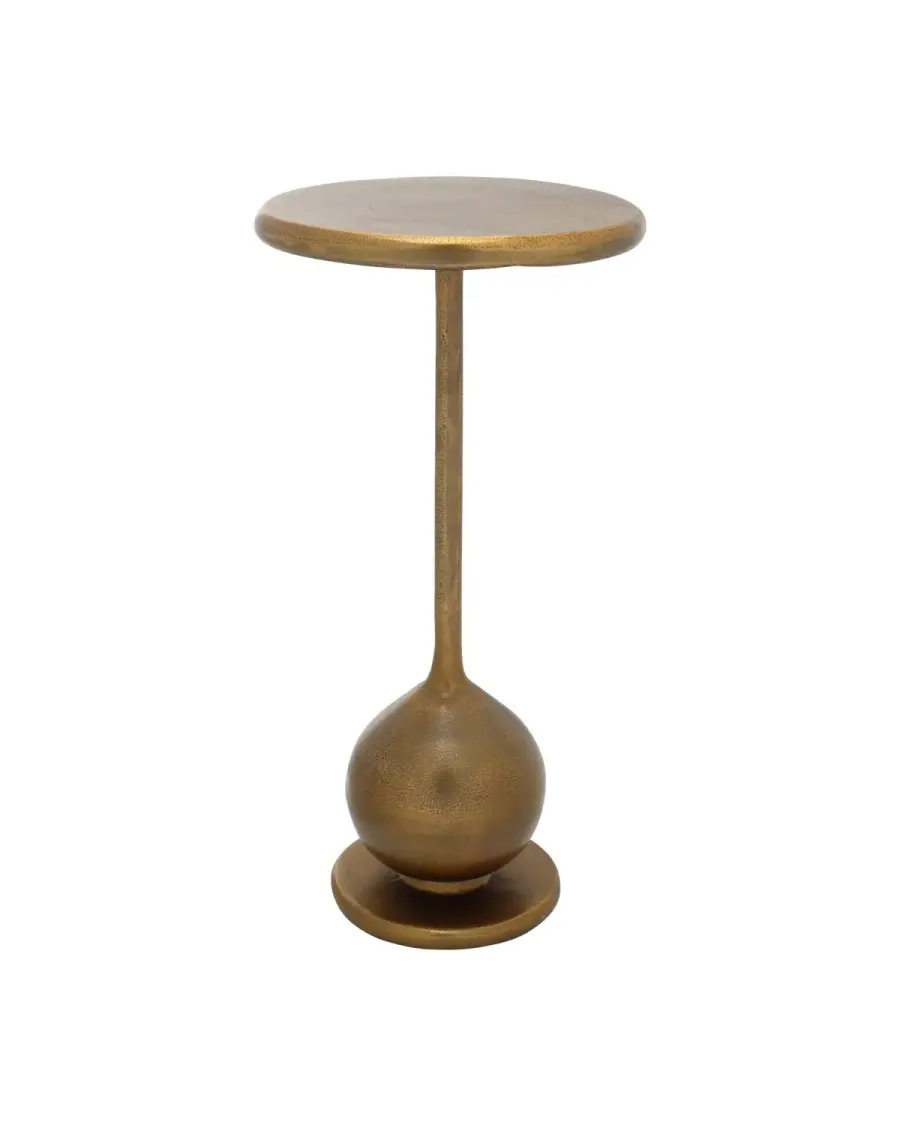 Carillon Accent Table in Antique Brass