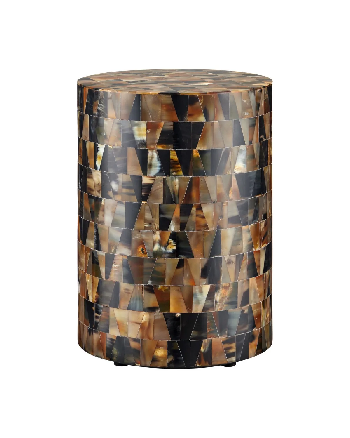 Brewster Accent Table in Natural Brown & Black