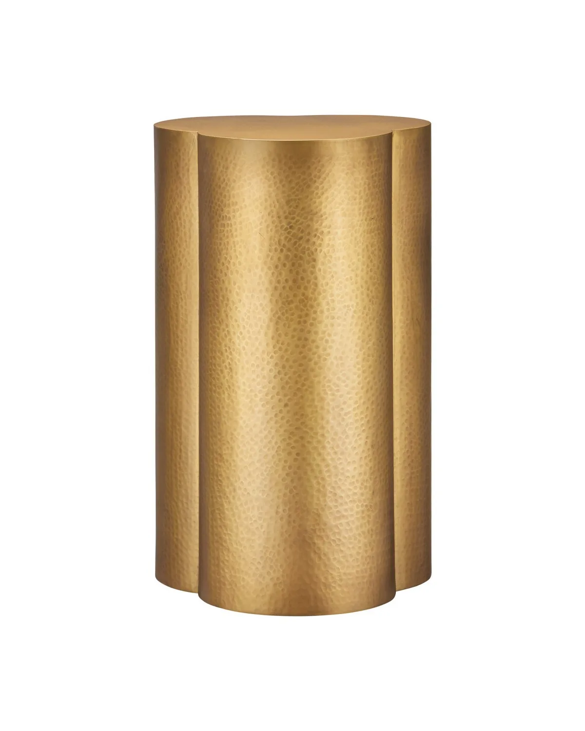 Trebol Accent Table in Antique Brass