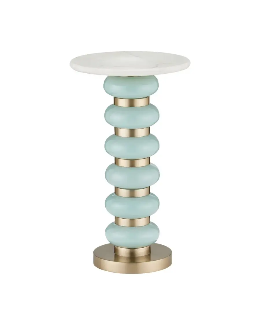 Lambent Turquoise Drinks Table