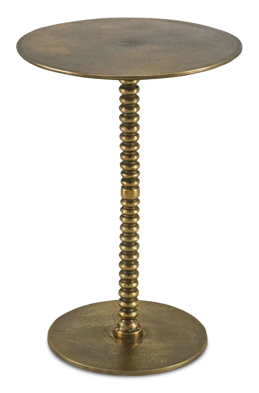 The Dasari Brass Accent Table by Currey and Company