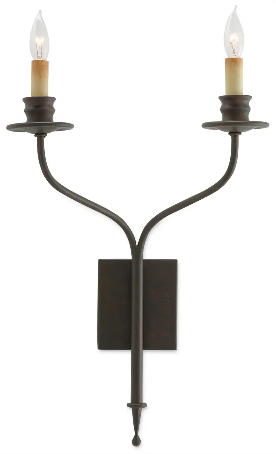 Highlight Two Light Wall Sconce in Bronze Gold