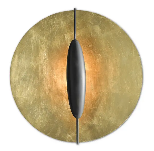 The Pinders Wall Sconce combines architectural form with functional lighting through its distinctive elongated pod design. The French black exterior contrasts beautifully with the contemporary gold interior, which reflects and intensifies light for a warm, ambient glow.