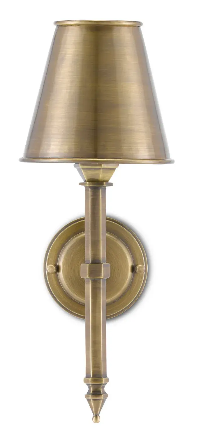 Wollaton One Light Wall Sconce in Light Moroccan Antique Brass