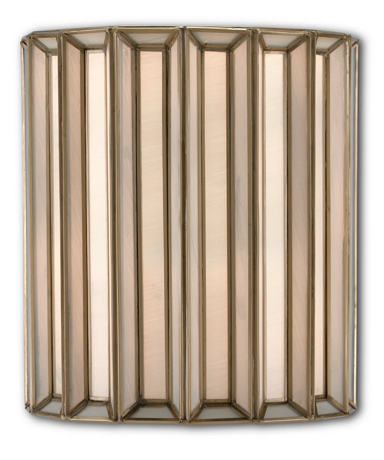 Daze One Light Wall Sconce in Antique Brass/White