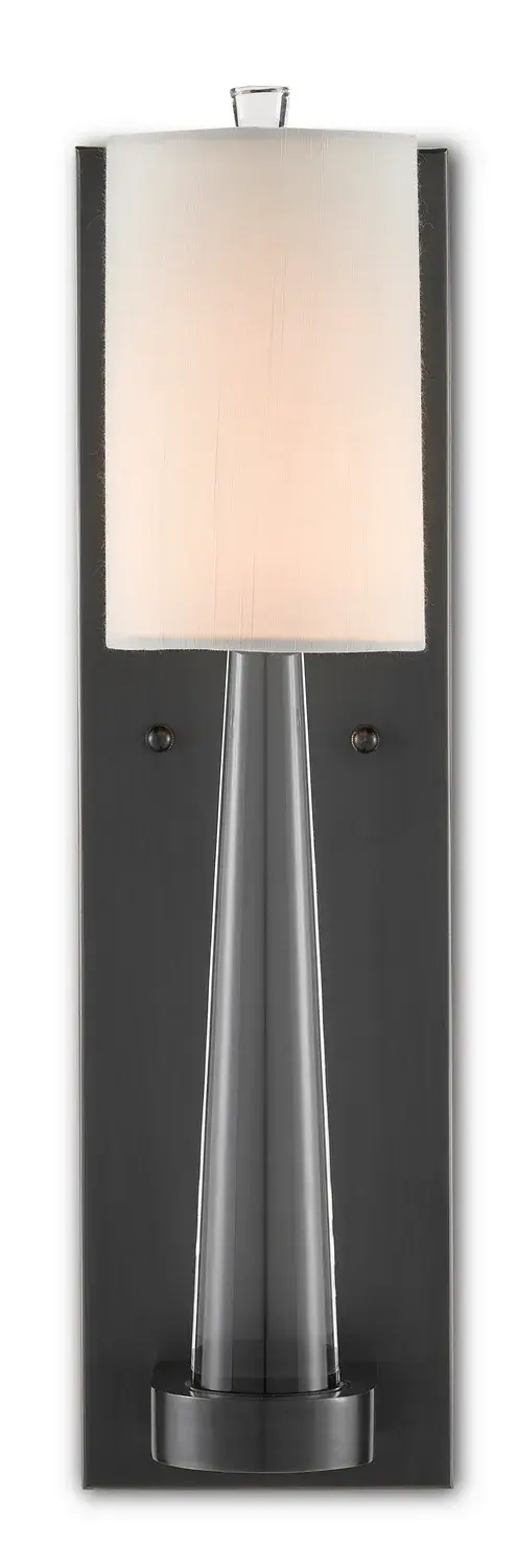 Junia One Light Wall Sconce in Clear/Oil Rubbed Bronze