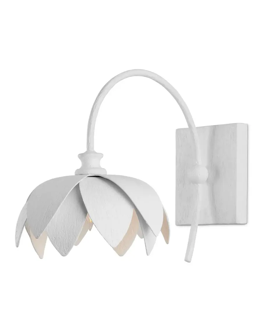 Sweetheart One Light Wall Sconce in Gesso White