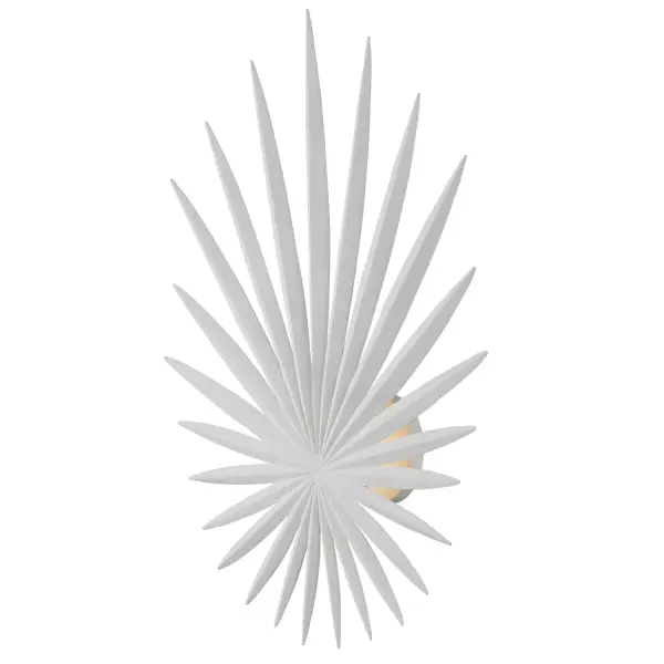 Bismarkia LED Wall Sconce in Gesso White