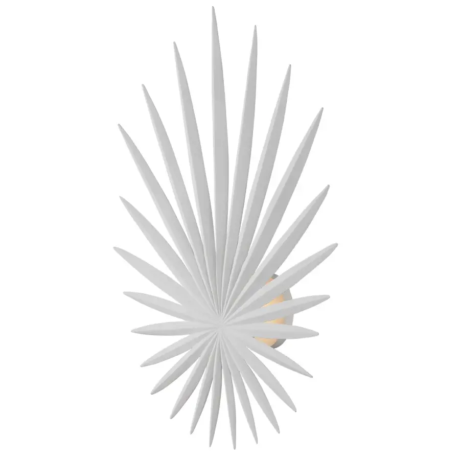 Bismarkia LED Wall Sconce in Gesso White