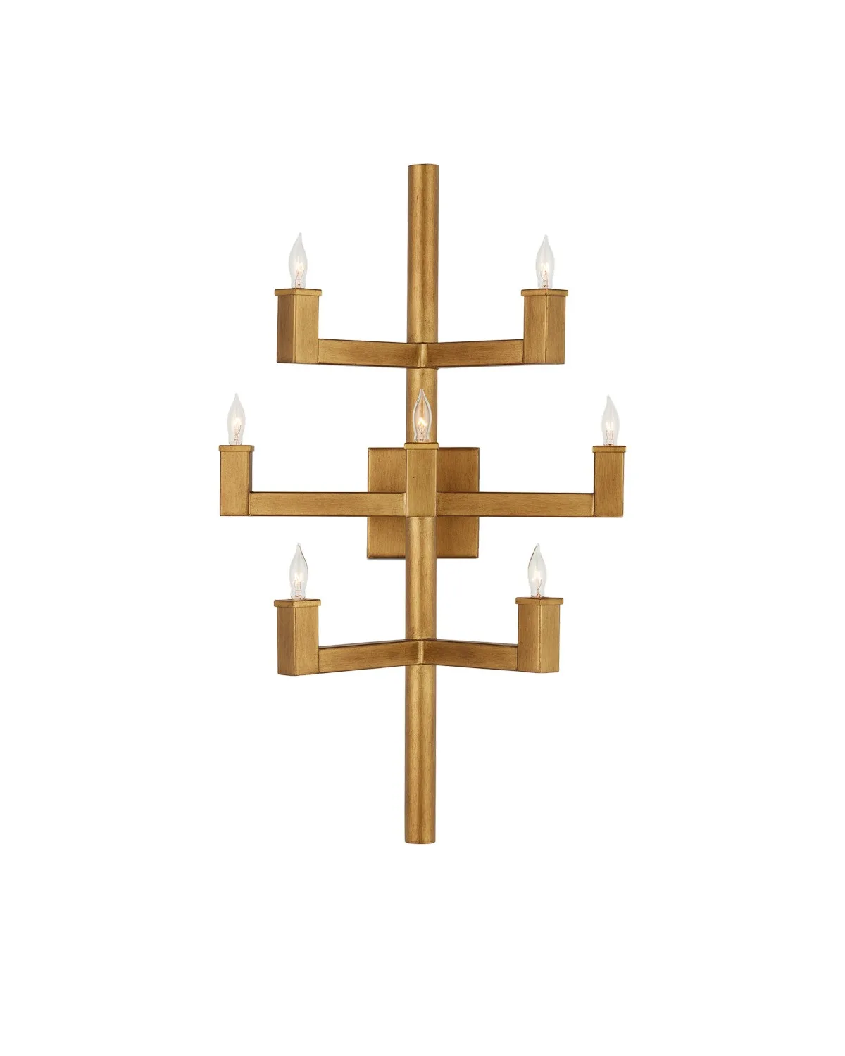 Andre 7-Light Wall Sconce in Brass