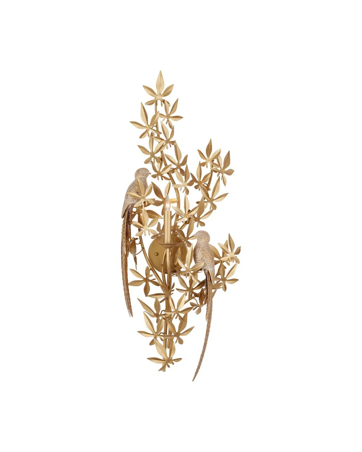 Aviary One Light Wall Sconce in Swedish Gold