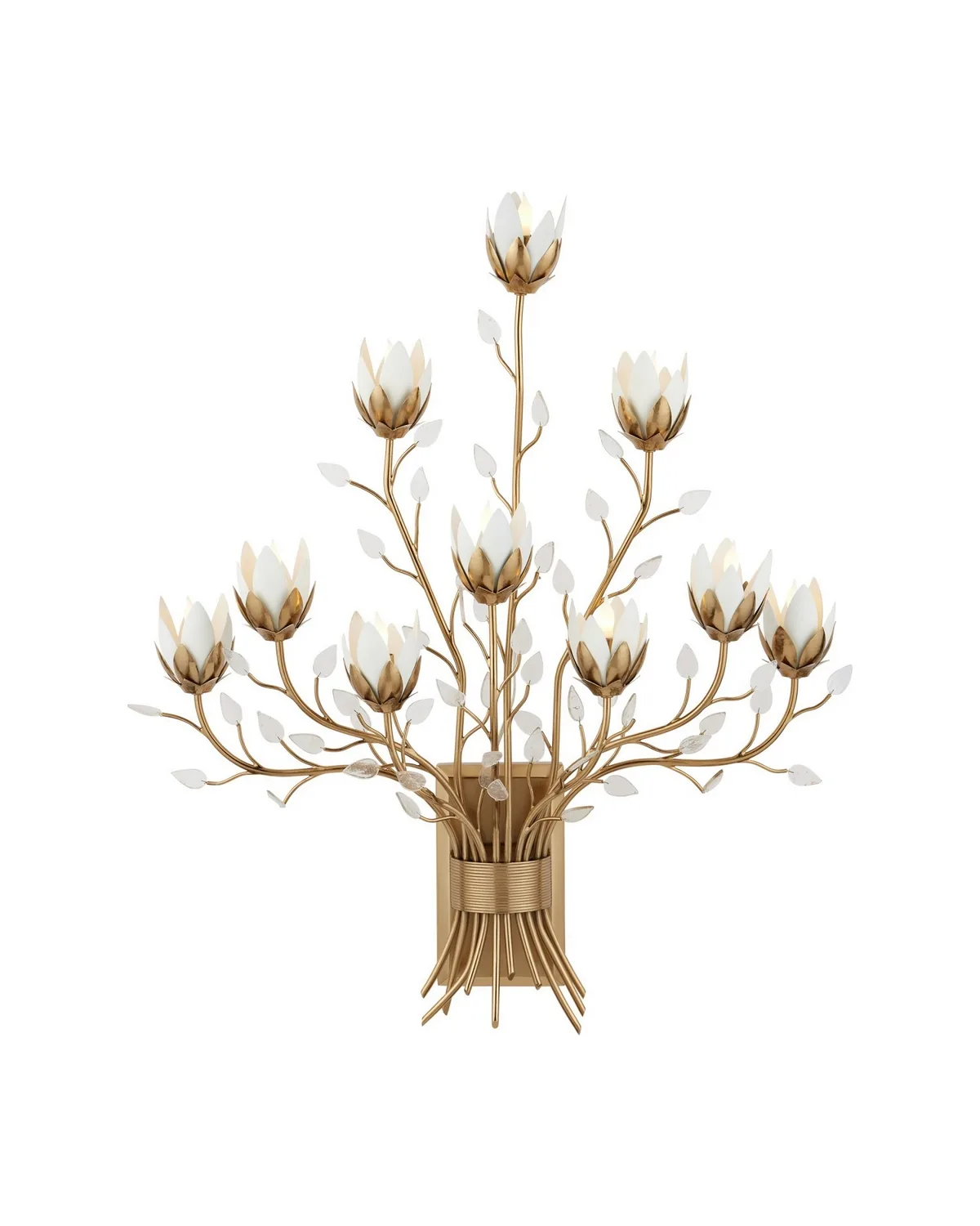 Star Magnolia Ten Light Wall Sconce