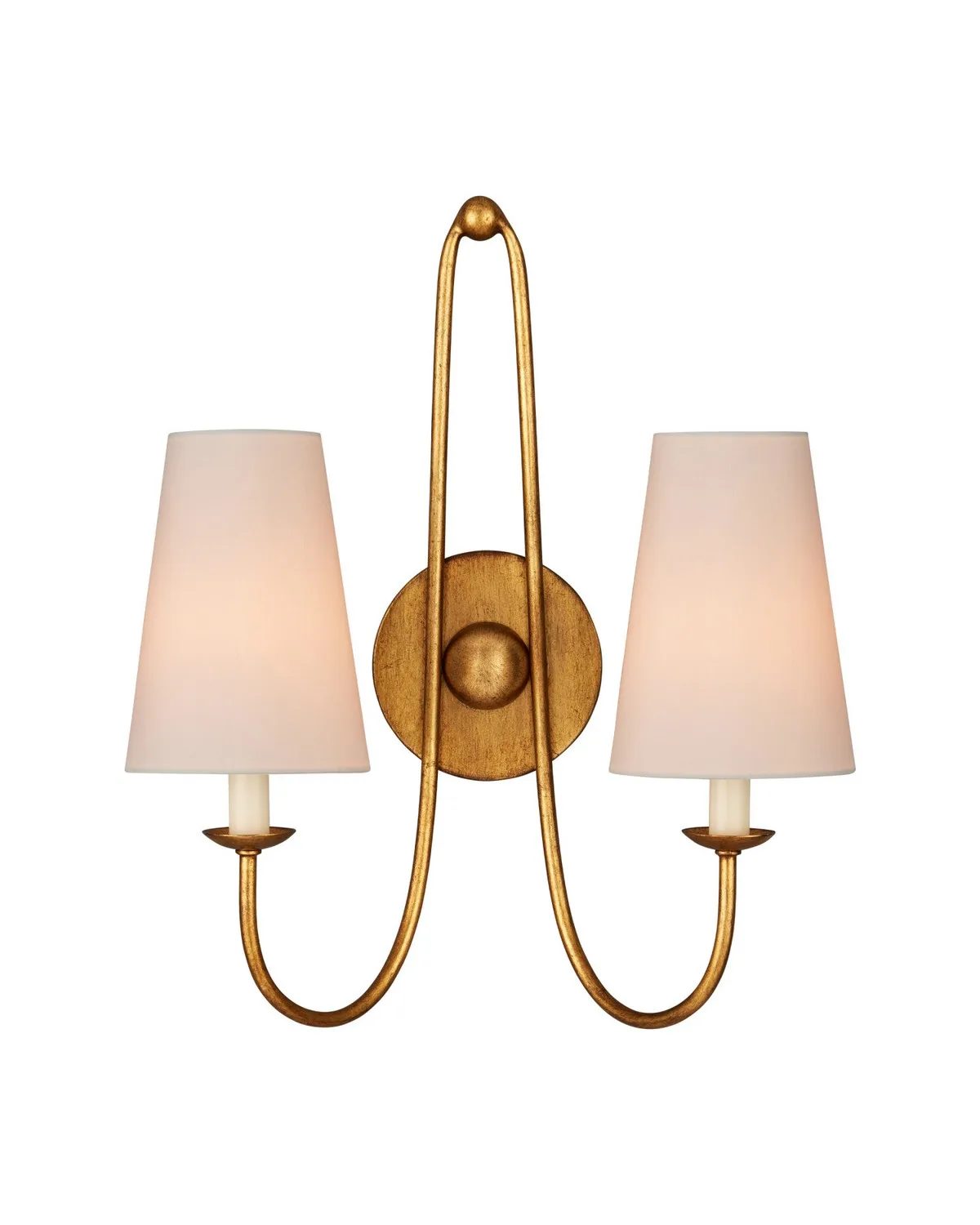 Brayden Two Light Wall Sconce in Antique Gold Leaf