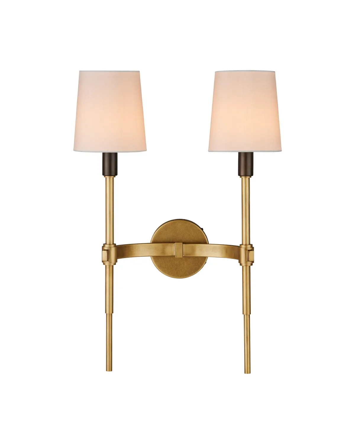 Grigsby Two Light Wall Sconce in Antique Brass / Bronze