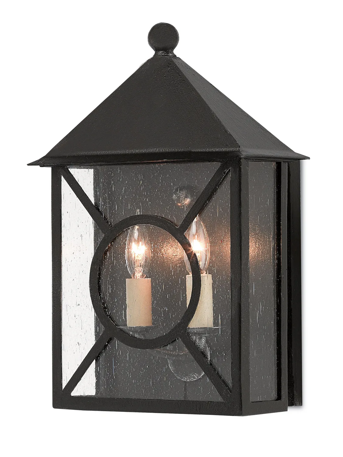 Ripley Two Light Outdoor Wall Sconce in Midnight