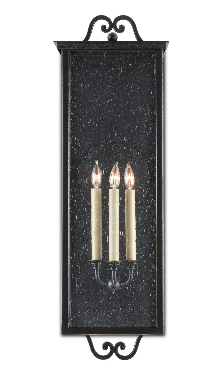 Giatti Large Outdoor Wall Sconce in Midnight