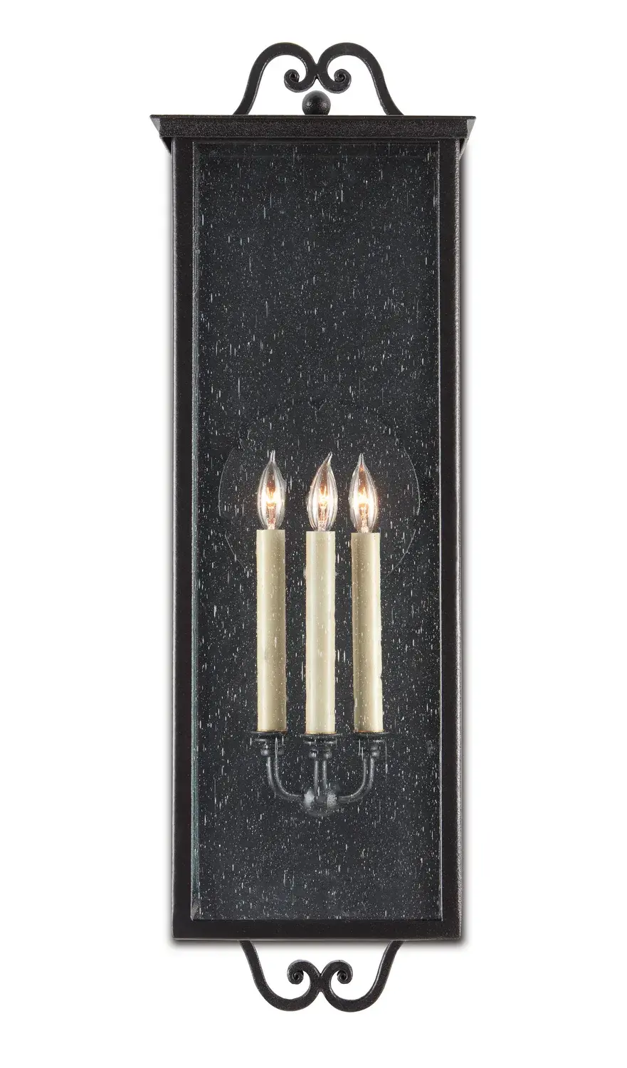 Giatti Large Outdoor Wall Sconce in Midnight