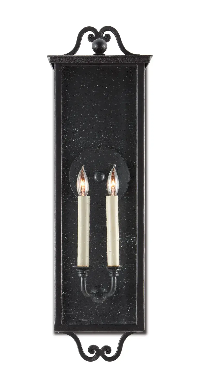 Giatti Medium Outdoor Wall Sconce in Midnight