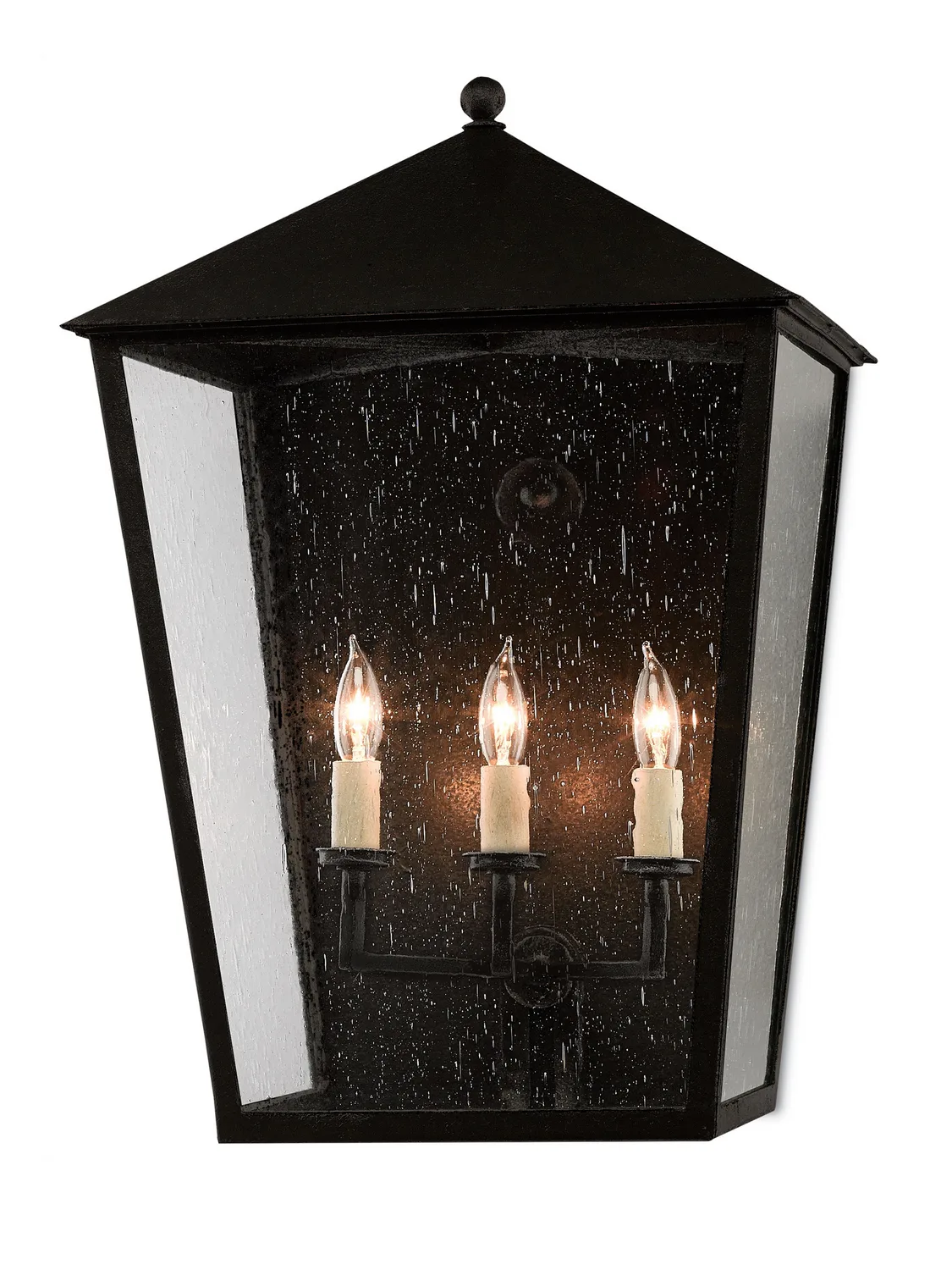 Bening Large Outdoor Wall Sconce in Midnight