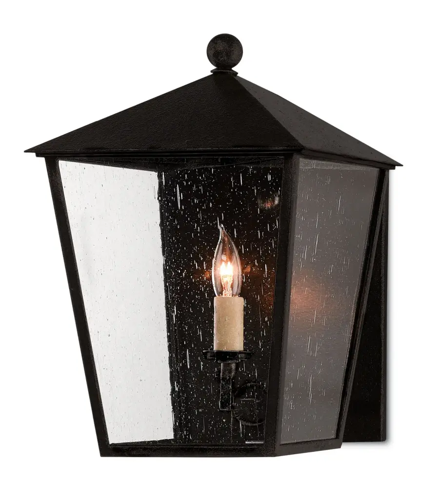 Bening Small Outdoor Wall Sconce in Midnight