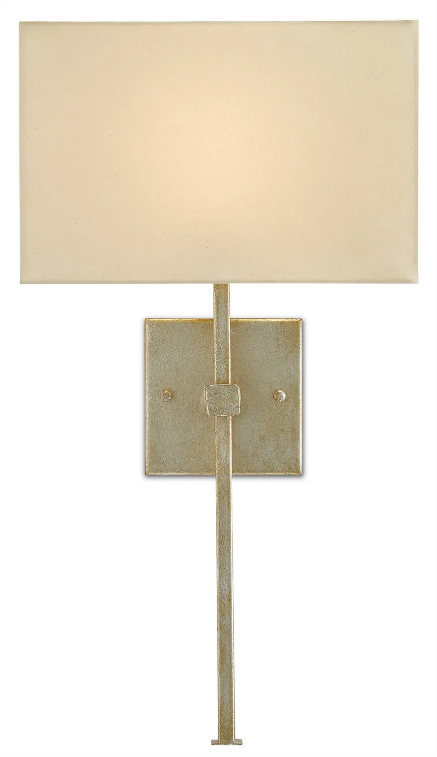 Ashdown Collection One Light Wall Sconce in Silver Leaf