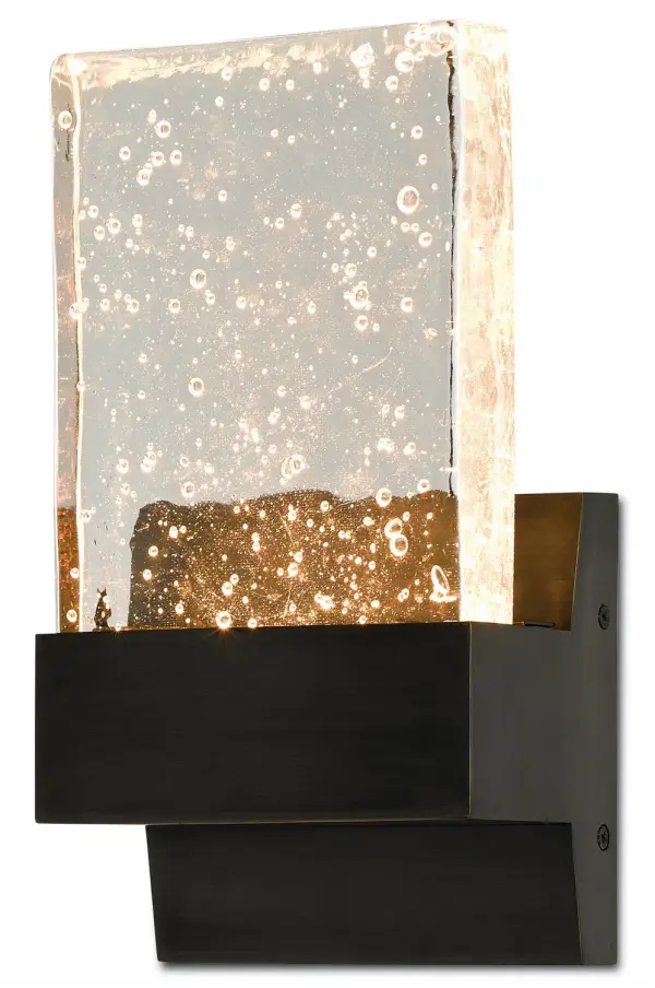 The Penzance combines clean architectural lines with organic seeded glass texture, creating visual interest while meeting accessibility standards. Its integrated LED technology and compact profile make it ideal for modern bathrooms and hallways.