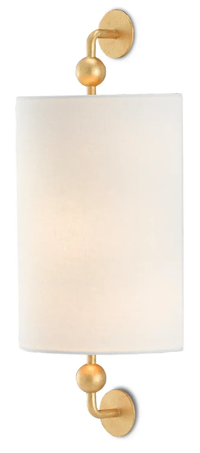 Tavey One Light Wall Sconce in Contemporary Gold Leaf